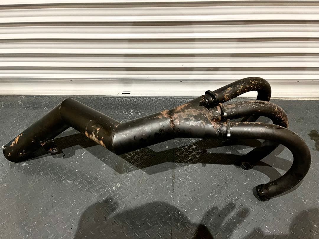 送料込み!! KH250 250SS 350SS 用 集合チャンバー マフラー - パーツ