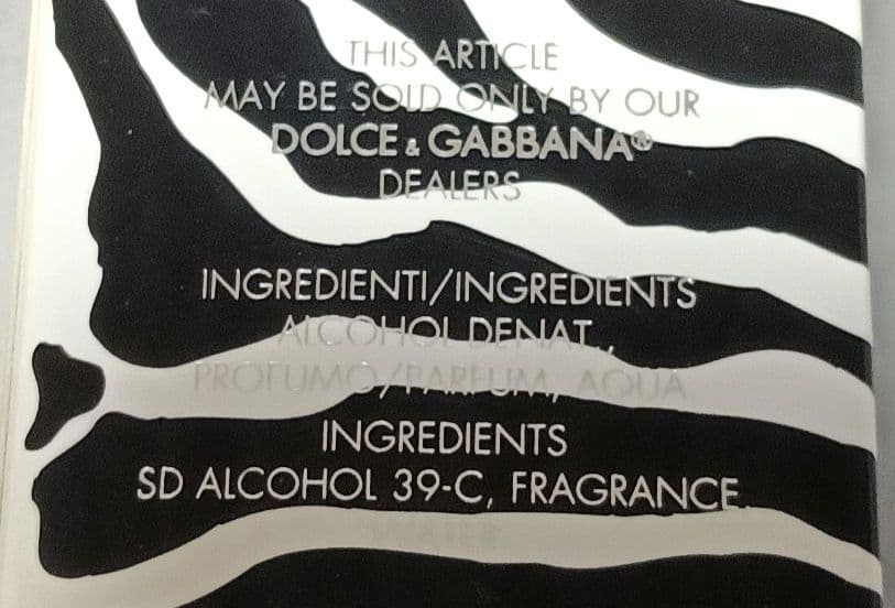 DOLCE & GABBANA By ゼブラ柄香水 100ml 廃盤 レア - メルカリ