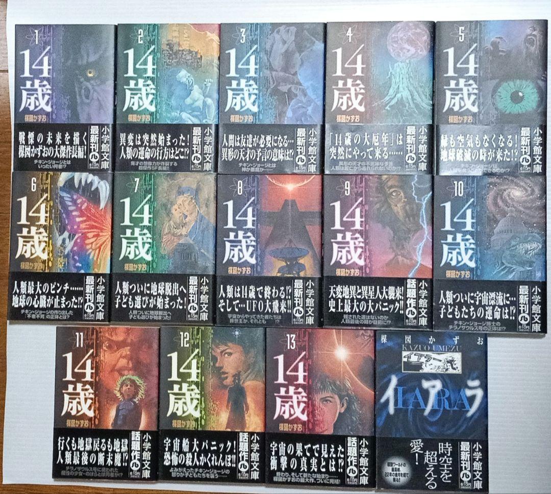 楳図かずお 14歳 全13巻+イアラ 全14冊セット 小学館文庫 14歳（フォーティーン）（13） (ビッグコミックス) | 楳図かずお