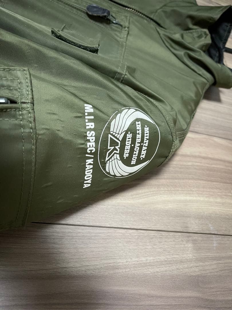 み*り様 カドヤ ライダーズジャケット オリーブグリーン LL 車・バイク