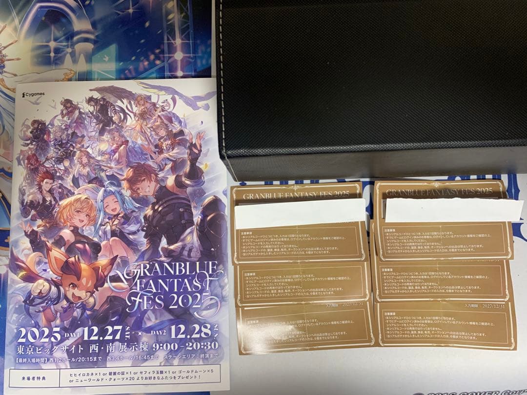 グラブルフェス2025 リアルガチャ6枚　リーフレット TICKET | グラブルEXTRAフェス2025公式サイト | グランブルーファンタジー