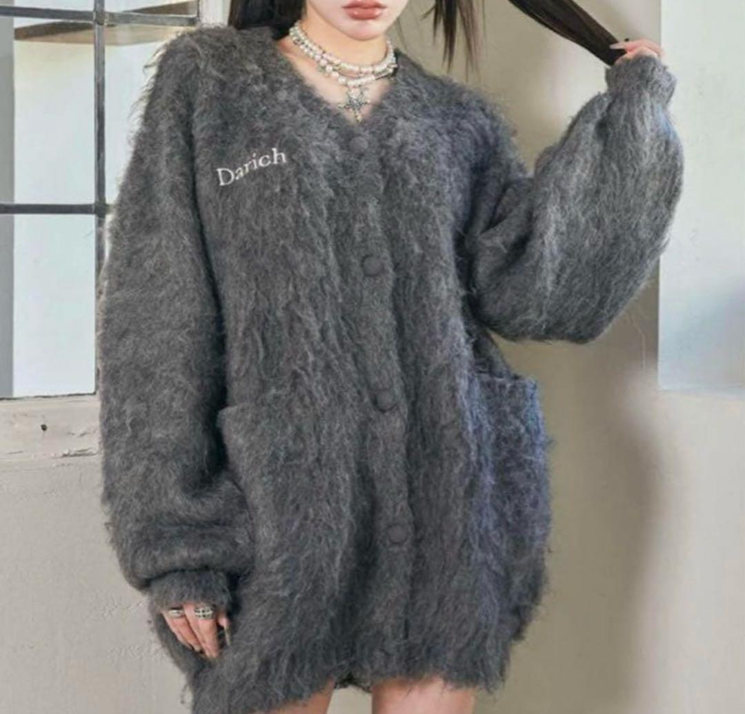 本当に 安いファッション - Darich グレー 長袖カーディガン