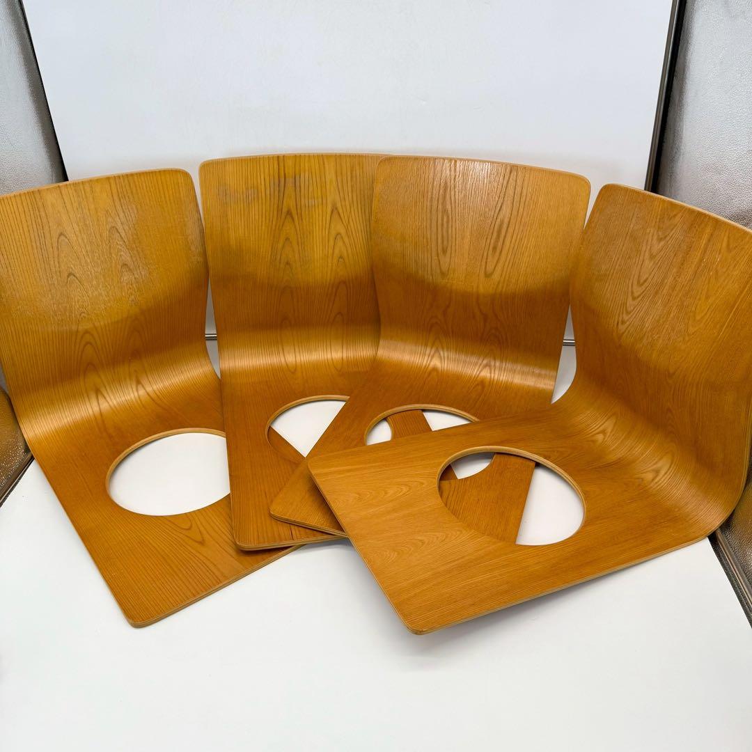 天童木工 座椅子 4脚セット　Tendo 木製　曲げ木 天童木工 Tendo 木製 座椅子 4脚 和室 旅館 - メルカリ