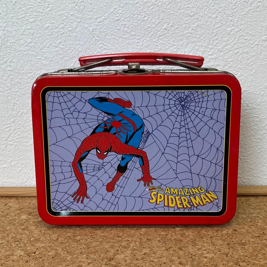 【レア】スパイダーマン ヴィンテージ缶ケース（SPIDER-MAN） Vintage Spider-Man Marvel Comics Mini Tin Lunch Box 2001 | eBay