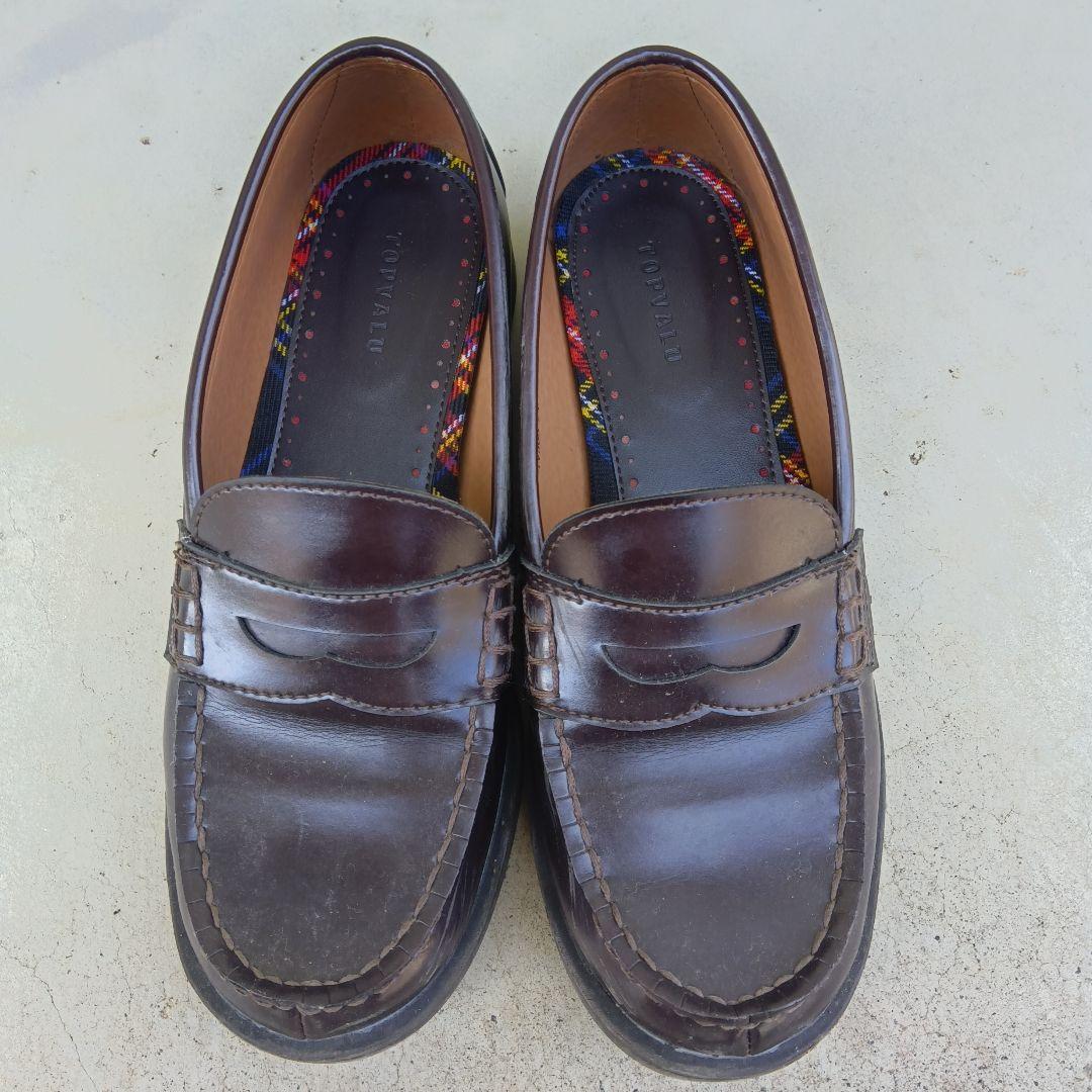 ダークブラウン レザー ローファー - メルカリ