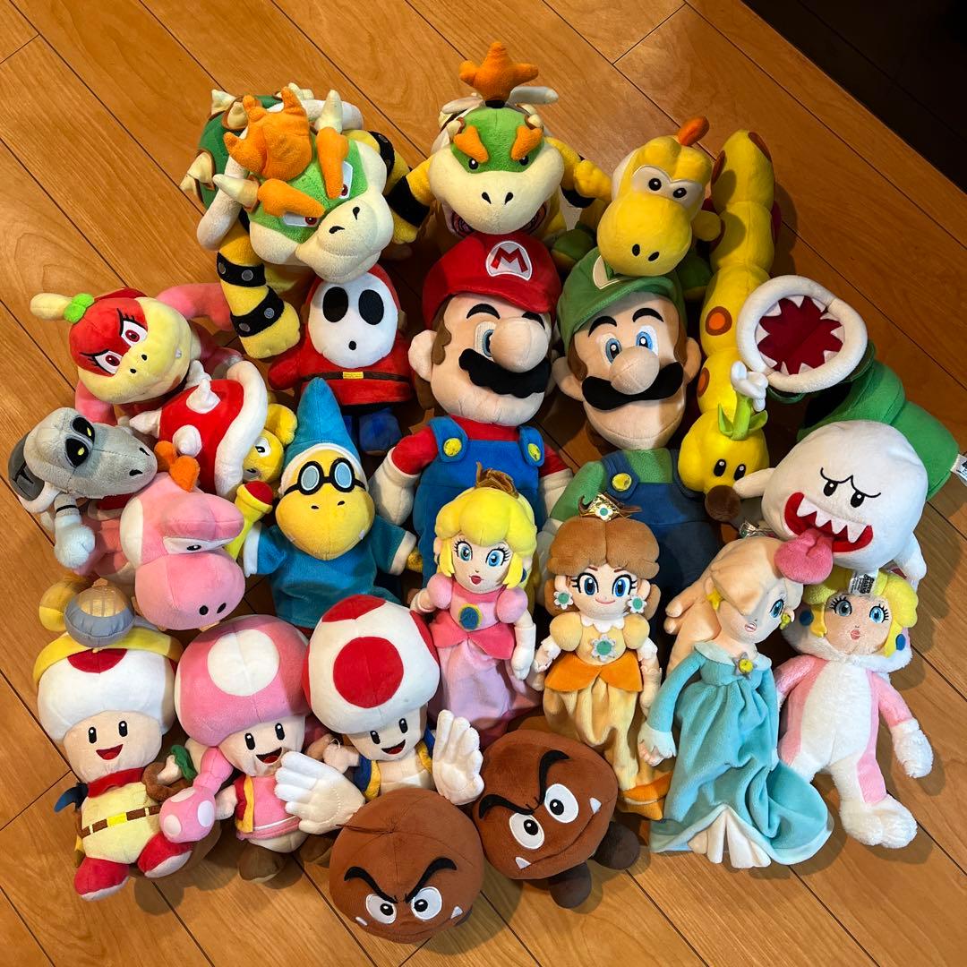 スーパーマリオ ぬいぐるみまとめ売り23個セット - メルカリ