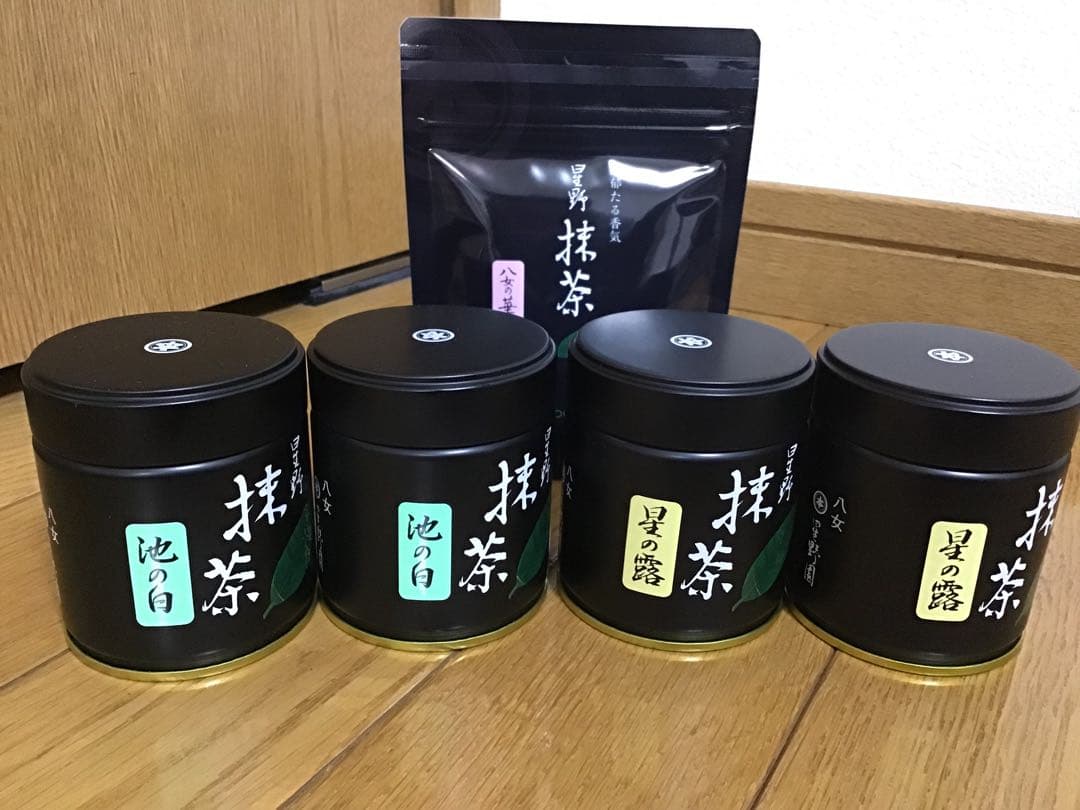 星野製茶園 抹茶 池の白40g2個，星の露40g2個，八女の