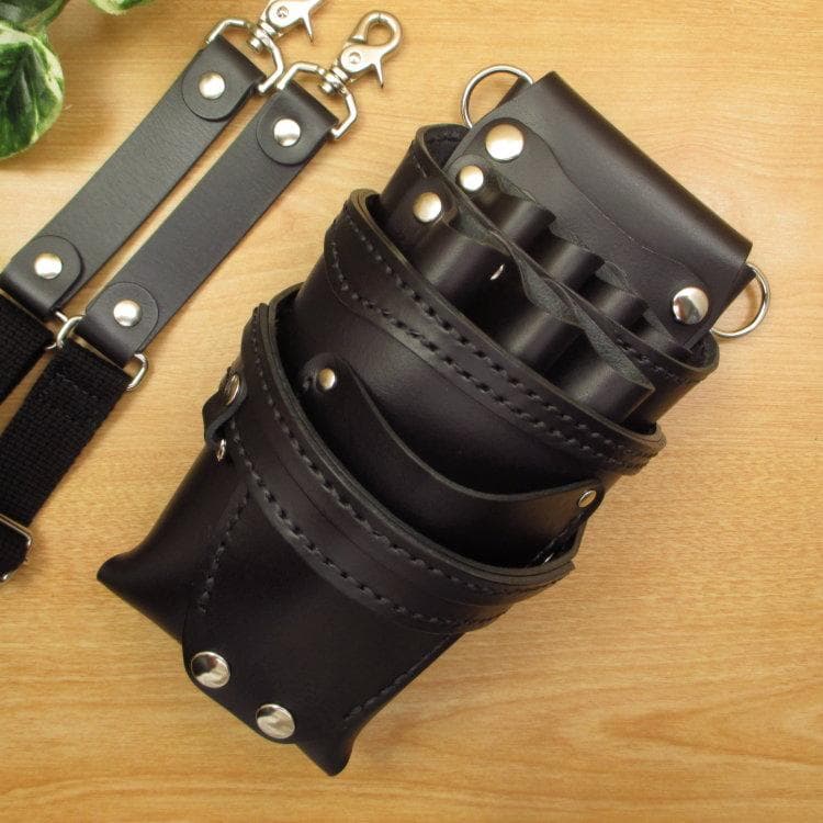 オールブラック 7丁差し 本革シザーケース SCA-254/CKA - メルカリ