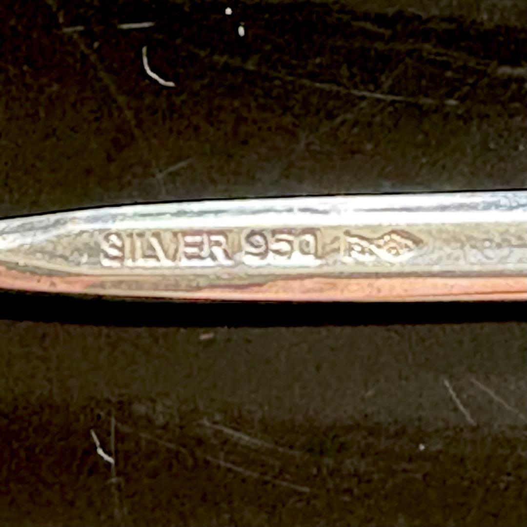 銀製 シルバーコーヒースプーンSILVER950 造幣局マーク逸品 - メルカリ