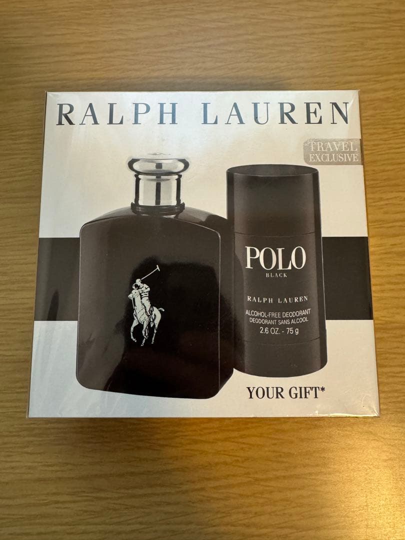 【未使用新品】ポロラルフローレン ブラック 香水125ml+デオドラント75g ラルフローレン ポロ ブラック 名入れ - スマートギフト