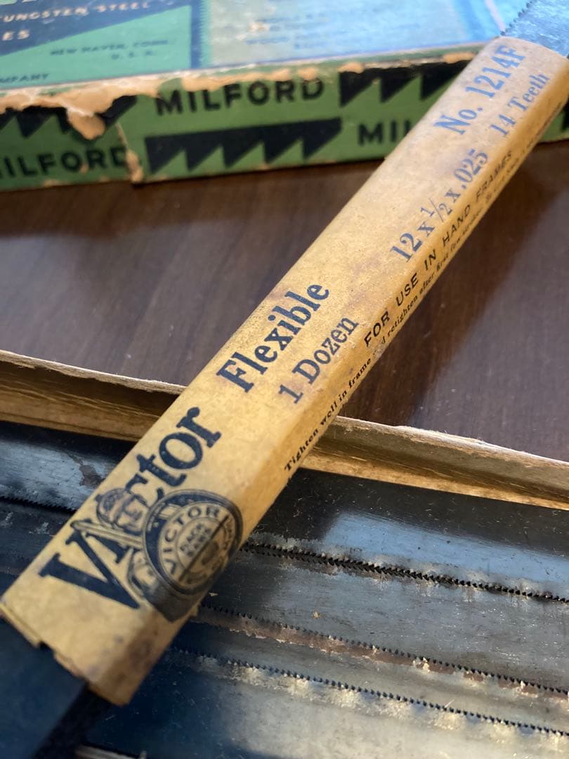 40sUSA製ATKINS社製弓のこぎりとMILFORD社の替え刃のセット - メルカリ