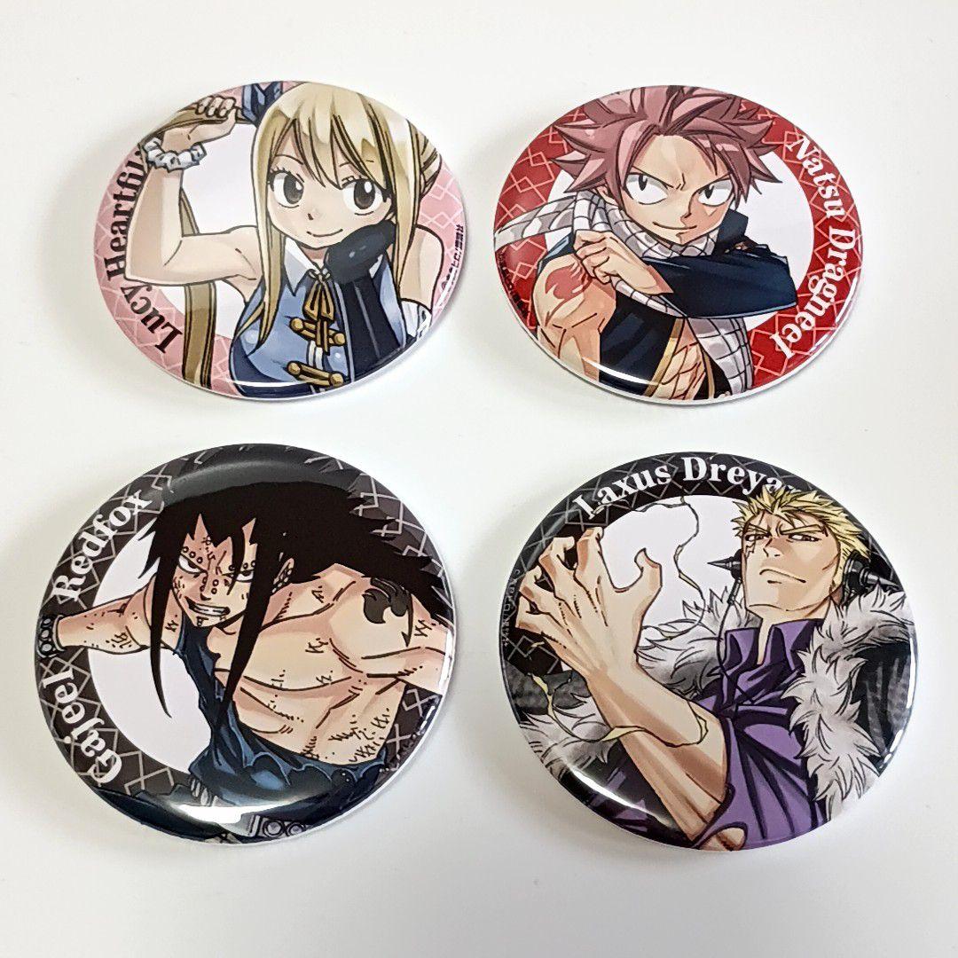缶バッジ 版画展 フェアリーテイル FAIRYTAIL 4点セット - メルカリ
