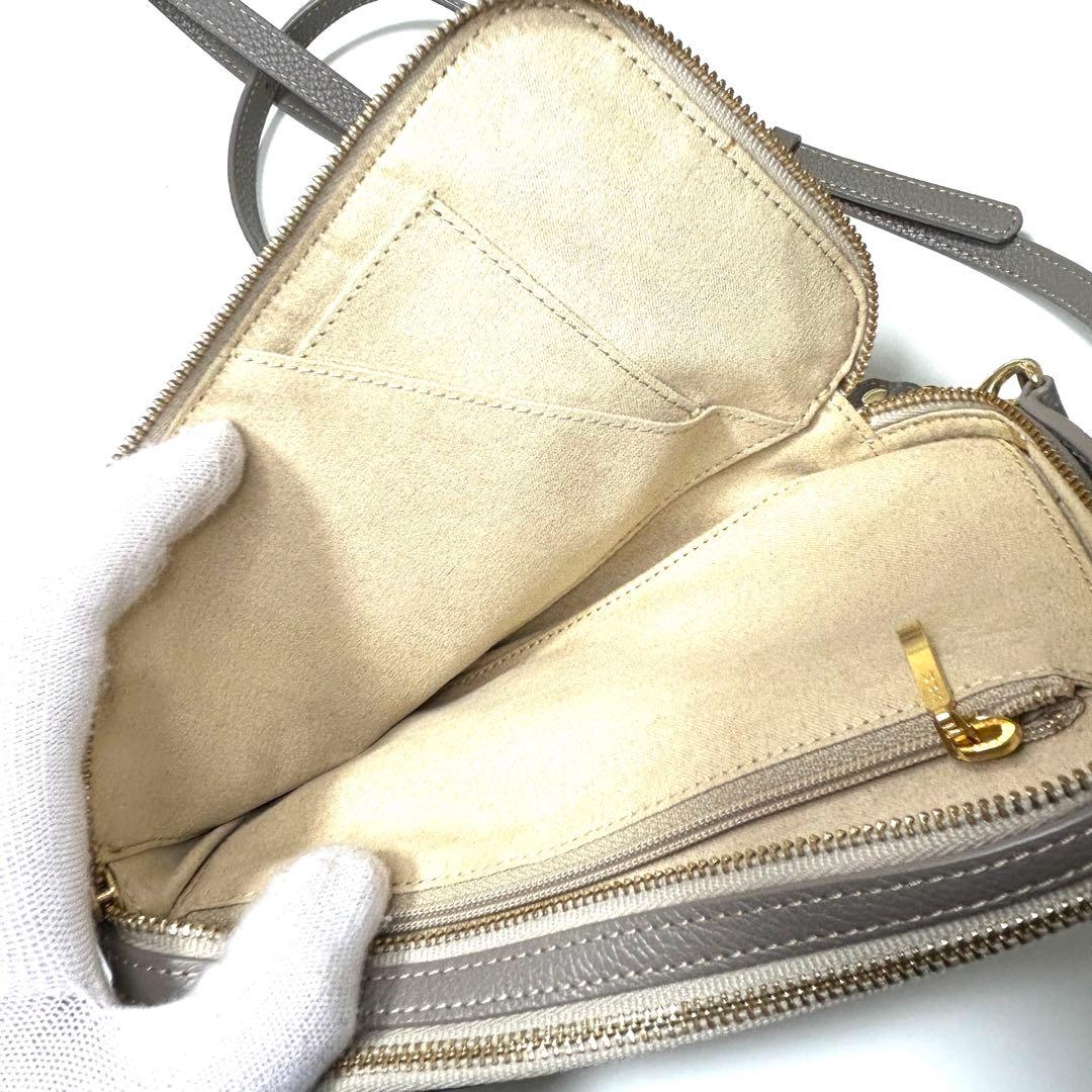 極美品】ATAO アタオ 市松柄 レザー 2way ショルダーウォレット - メルカリ