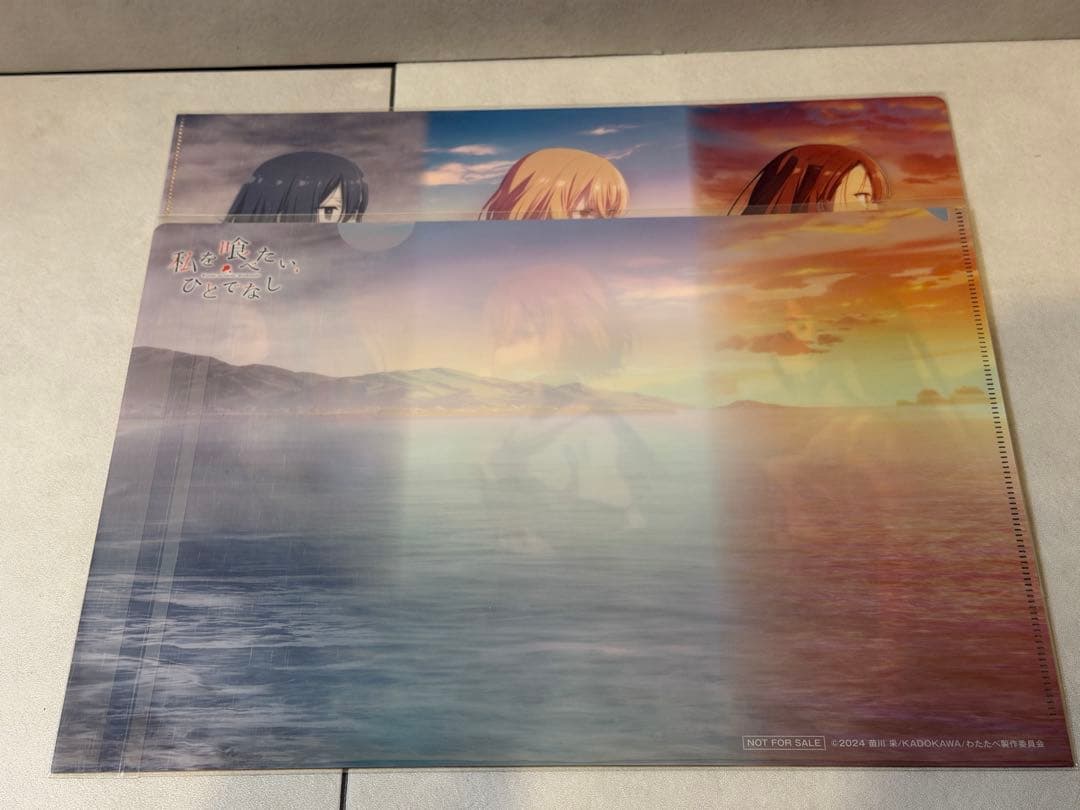 私を喰べたい、ひとでなし 台本イラストポストカード クリアファイル