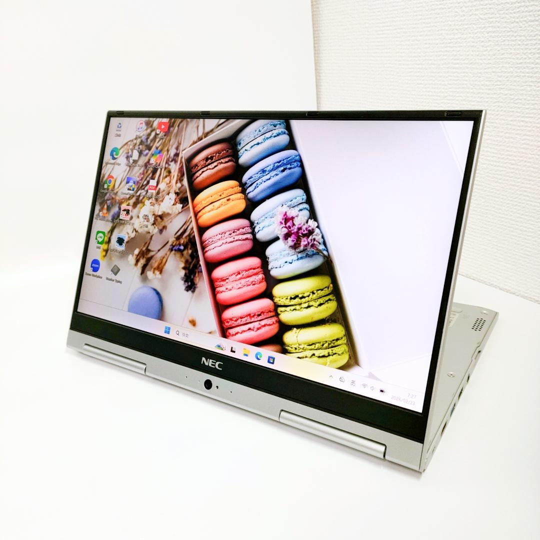 タッチパネル✨️2in1/SSD/第8世代i5/オフィス付きNECノートパソコン