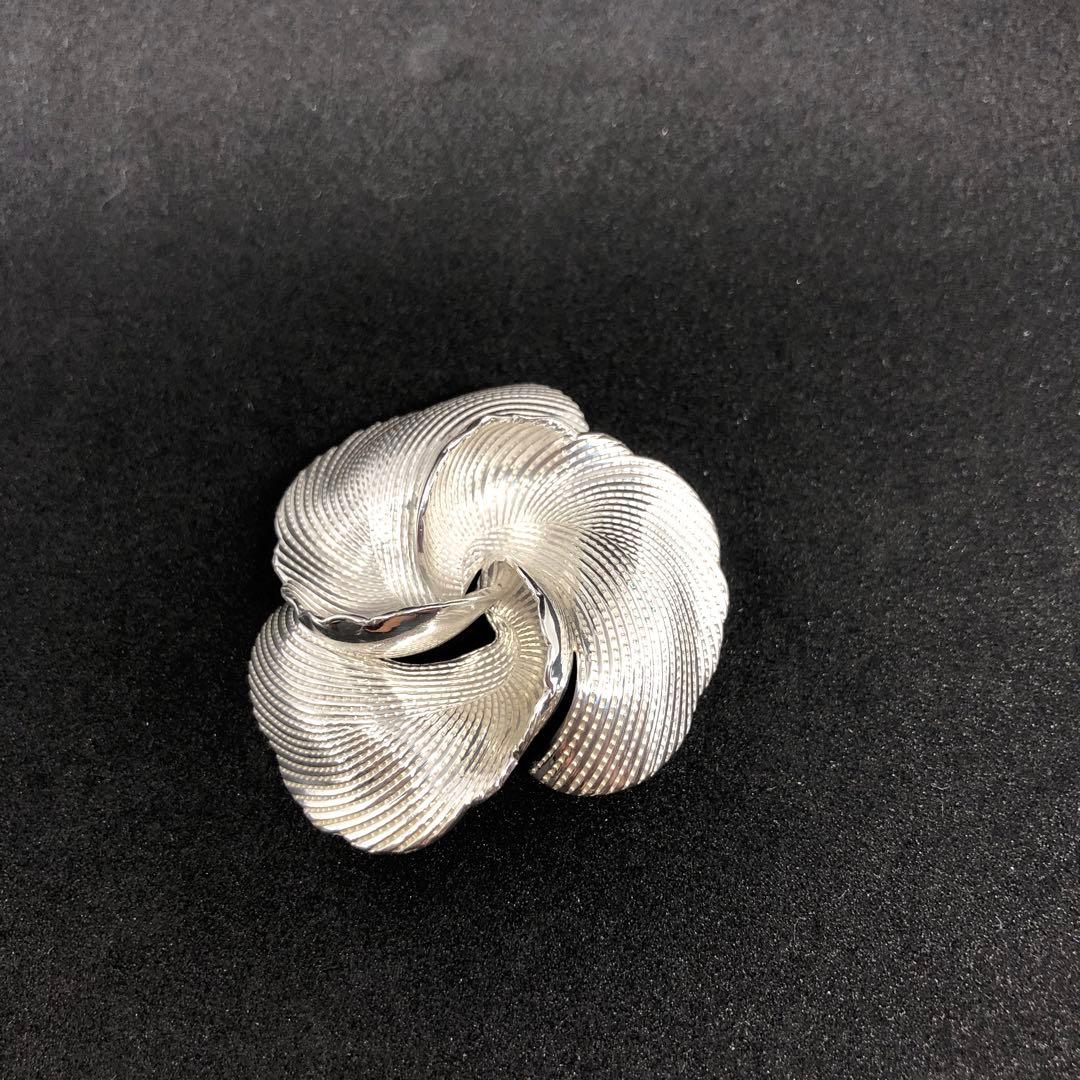 12446 クリスチャンディオール　ヴィンテージシルバー925ブローチ 約5cm Christian Dior クリスチャン ディオール ブローチ ロゴ ストーン