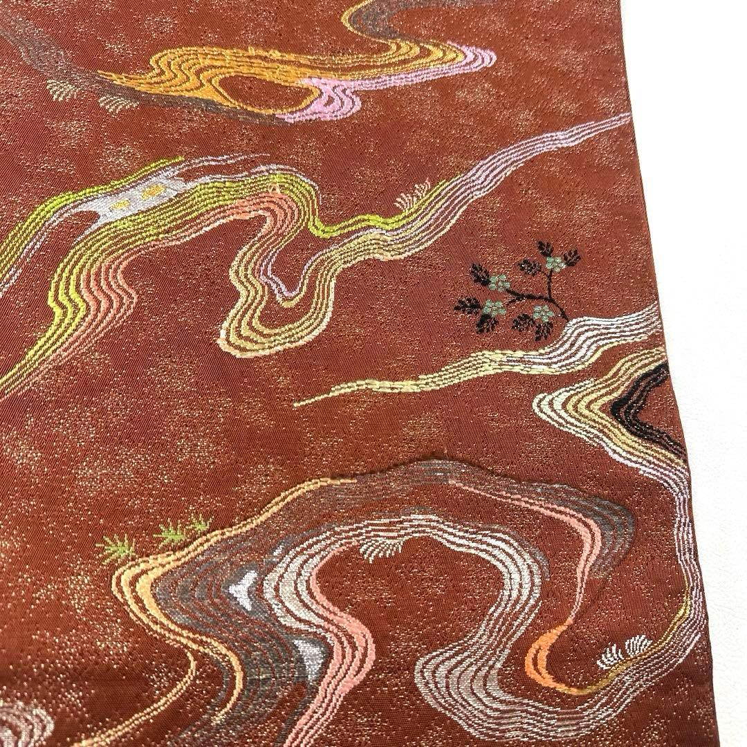 帯6119 ○二代目 龍村平蔵 龍村光翔 国宝琴 高級 正絹 袋帯