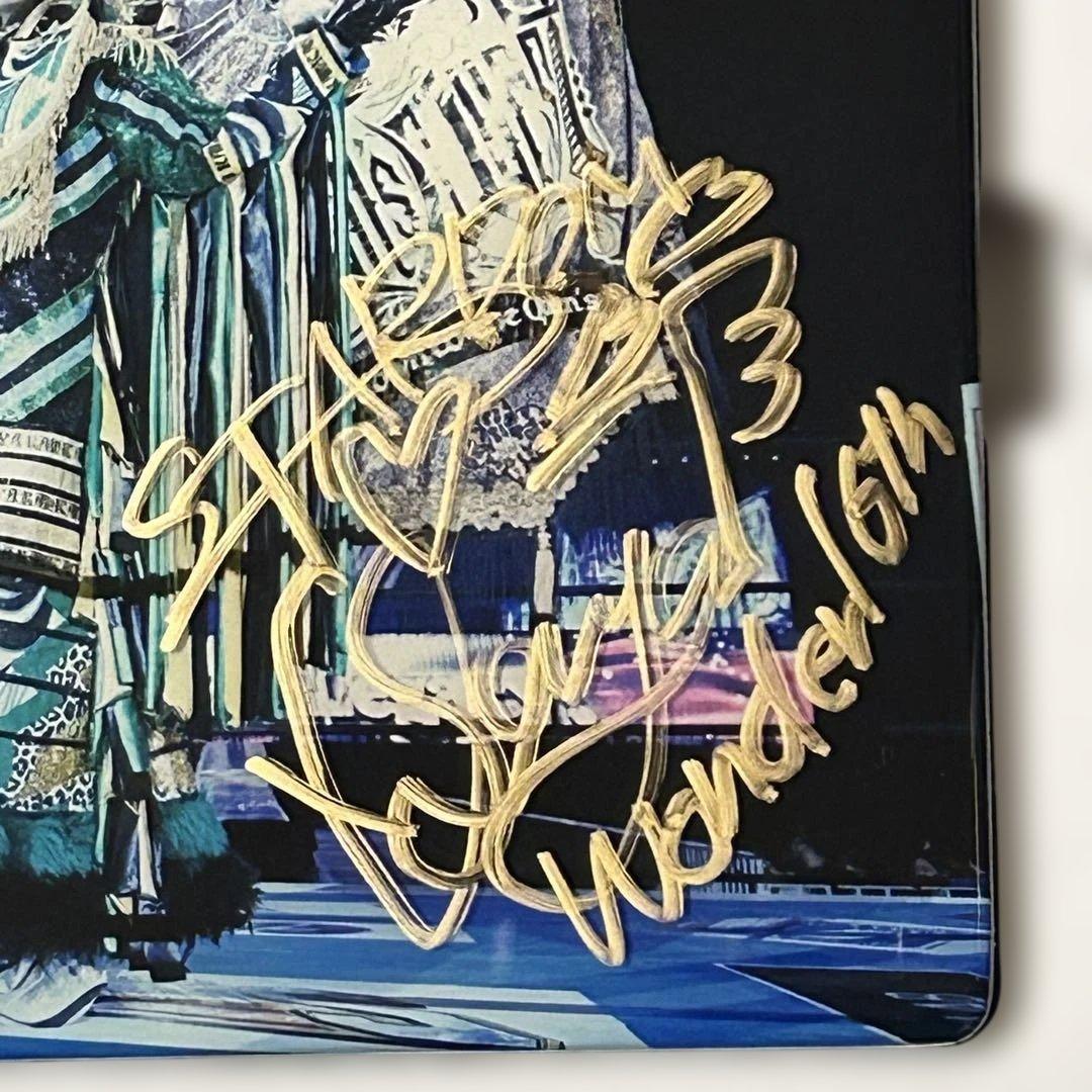 中野たむ 上谷沙弥 直筆サイン入り クリスタルグラフィ スターダム