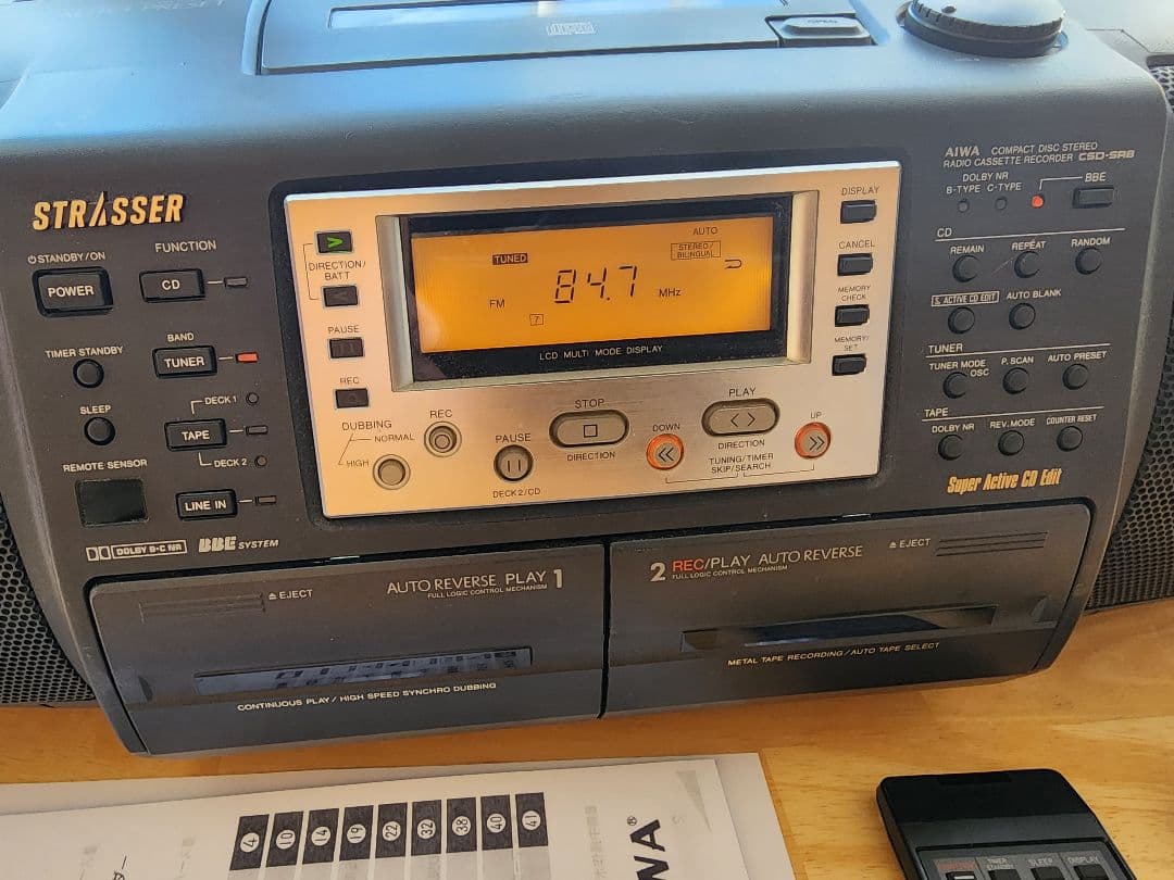 100 AIWA CSD-SR8改 Bluetooth搭載CDラジカセ 完動品 - メルカリ