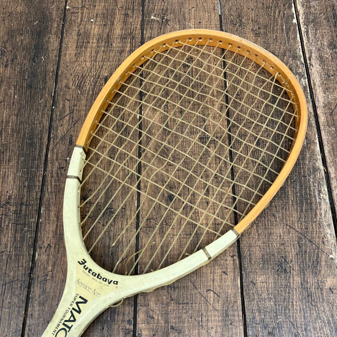 ヴィンテージ フタバヤ マッチポイント テニスラケット 軟式用 木製