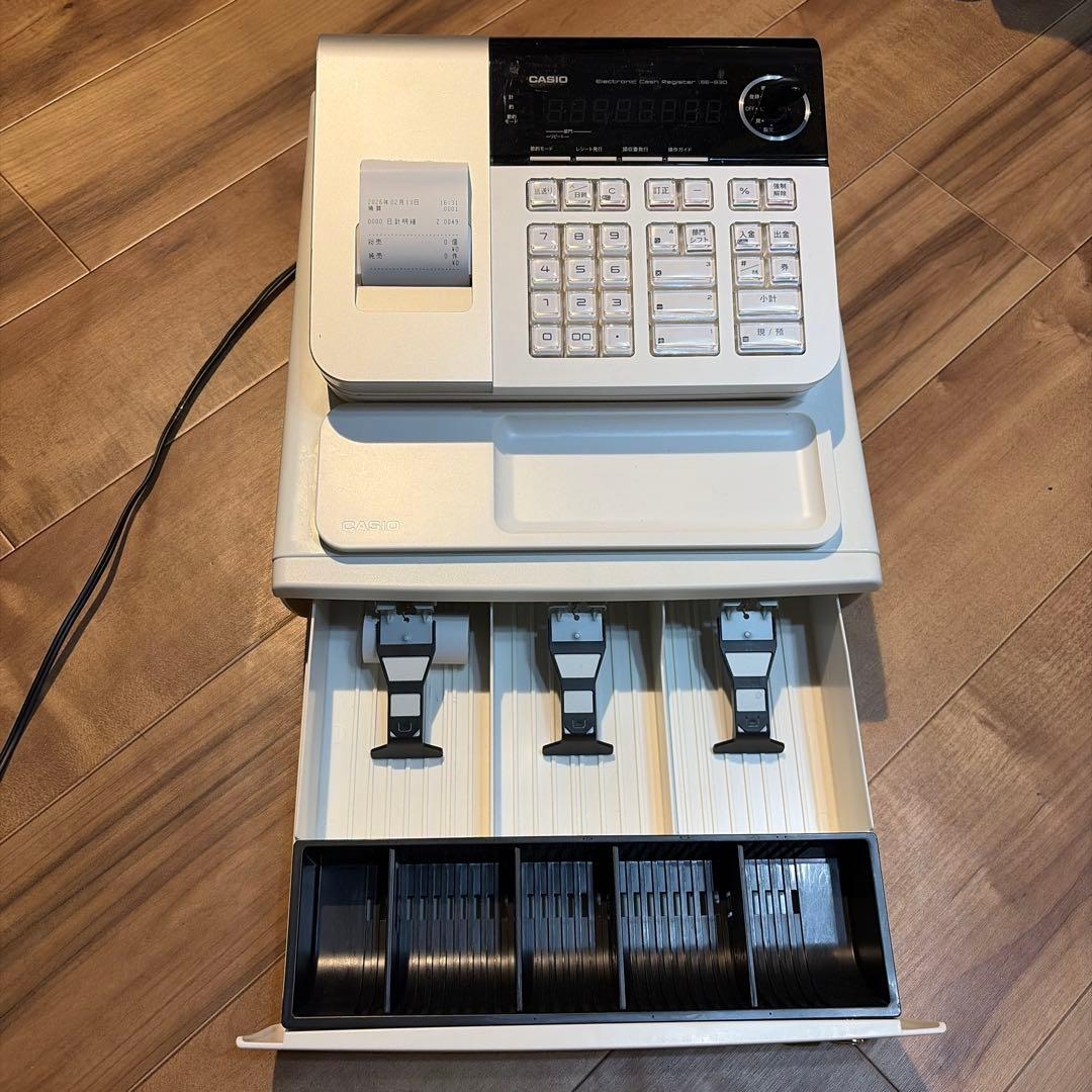 訳ありのため激安！CASIO SE-S30 電子レジスター ホワイト - メルカリ