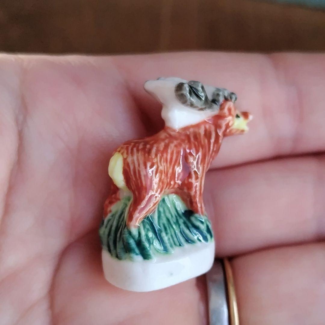 ビンテージフェーブ 森の王シリーズ 雄鹿 フランス雑貨 陶器置物