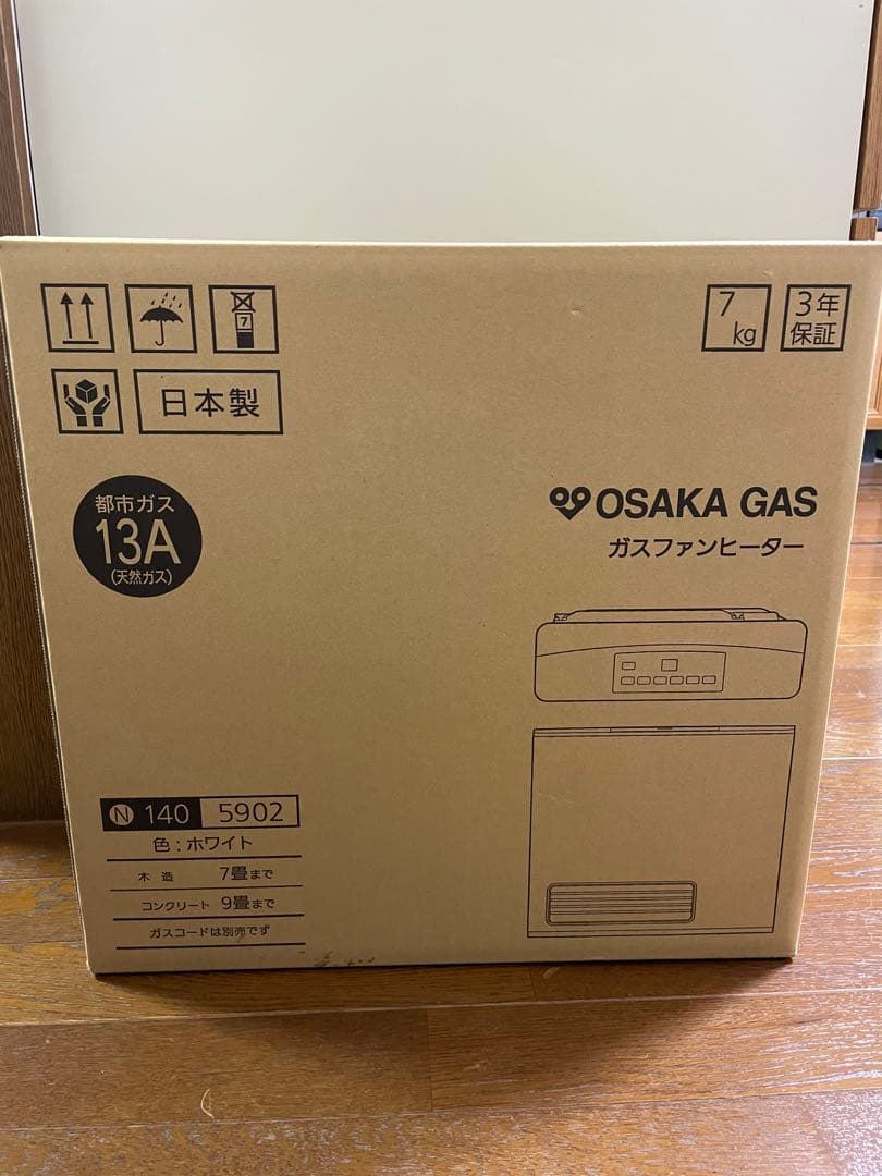OSAKA GAS ガスファンヒーター 13A 日本製　大阪ガス 大阪ガス ガスファンヒーター(都市ガス13A用 木造15畳/ コンクリート21