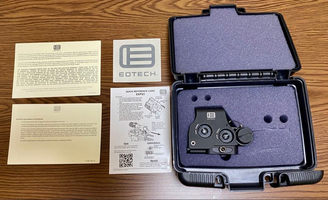 EOTech イオテック 光学機器　EXPS3-0 Eotech EXPS3-0 Holographic Sight Red 68 MOA Ring 1 MOA Dot QD