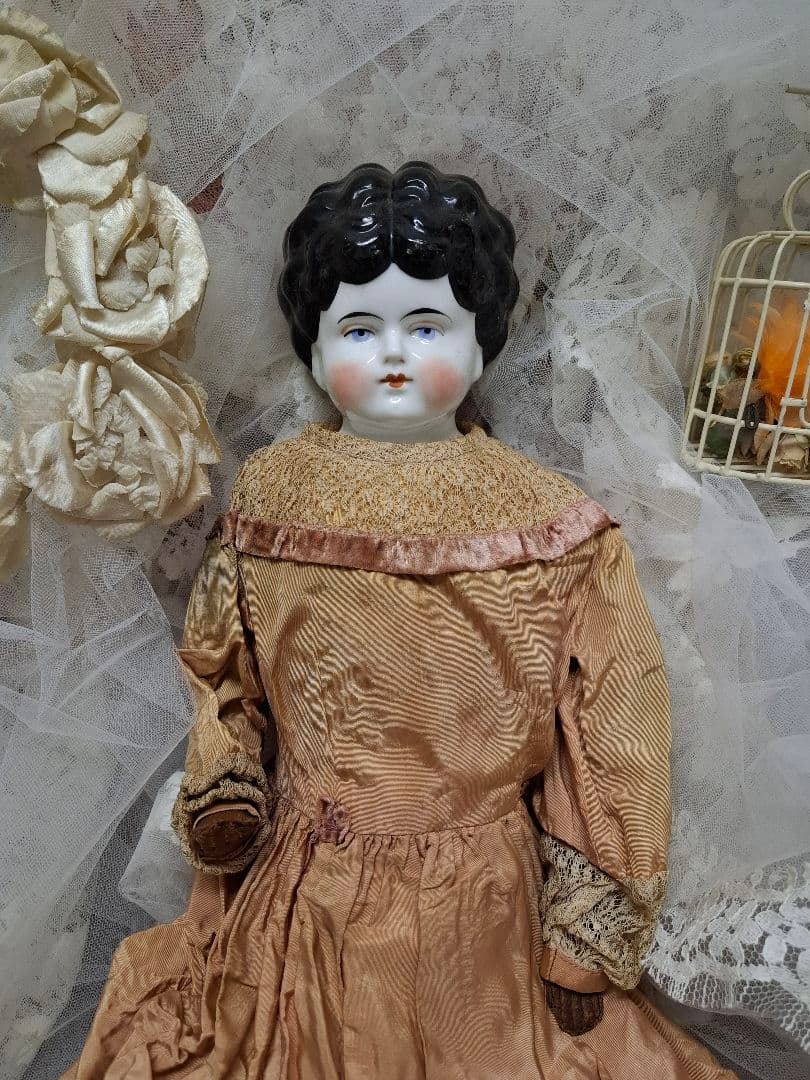 アンティーク☆チャイナヘッドドール☆ミニョネット☆ジュモー - メルカリ