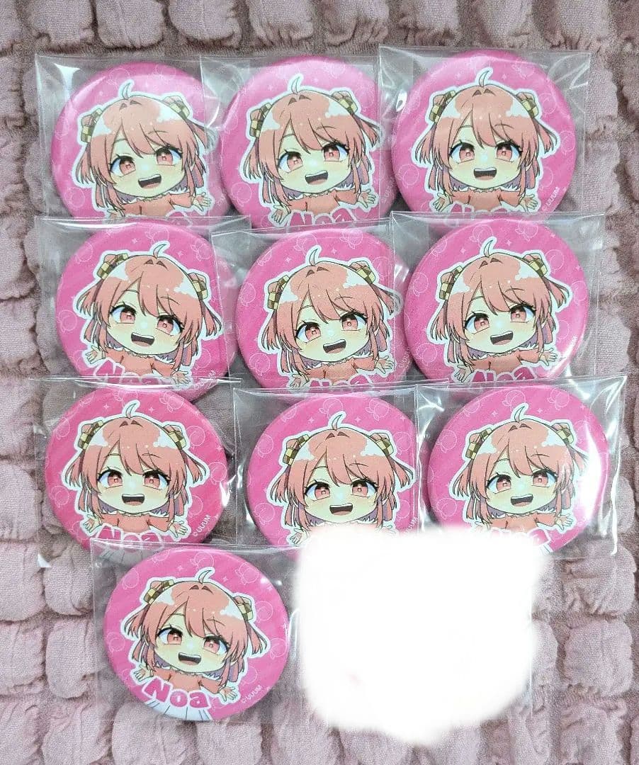 カラフルピーチ からぴち のあ 新ビジュ 缶バッジ 10個 匿名配送