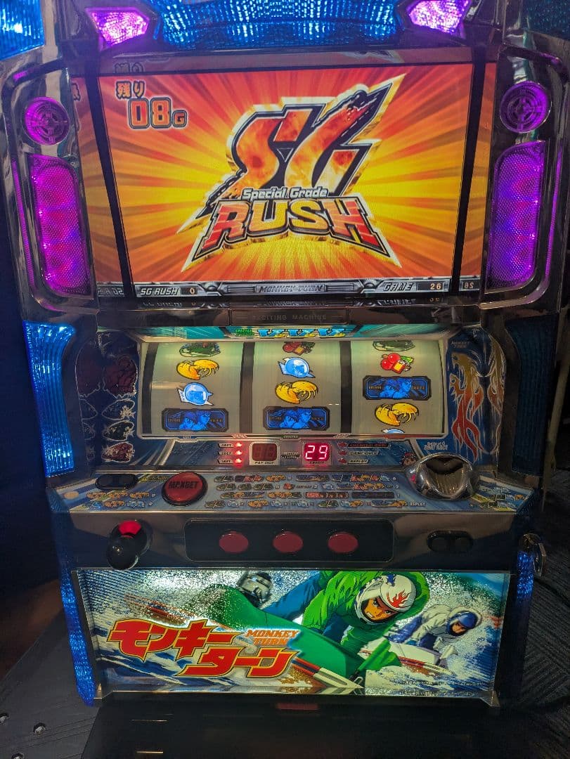 モンキーターン　初代　実機 神台】初代モンキーターン パチスロ実機 - メルカリ