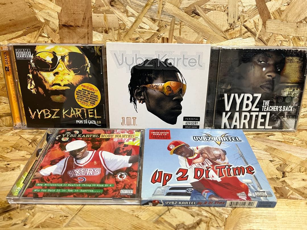 Vybz Kartel CD ヴァイブス・カーテル　5枚セット Vybz Kartel Dancehall Hits ‑「アルバム」by ヴァイブズ・カーテル