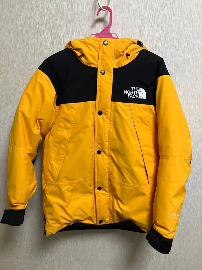THE NORTH FACE マウンテンダウンジャケット イエロー/ブラック - メルカリ