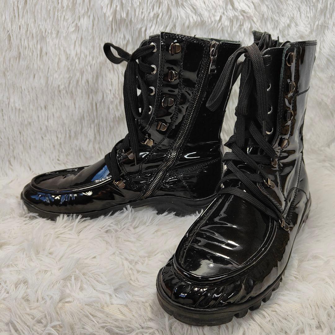 NEIL BARRETT ニールバレット エナメルブーツ 26cm 41 - メルカリ