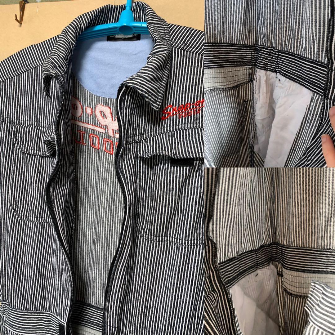 Snap-on ツナギ 作業着 XL ヒッコリー スナップオン ストライプ - メルカリ