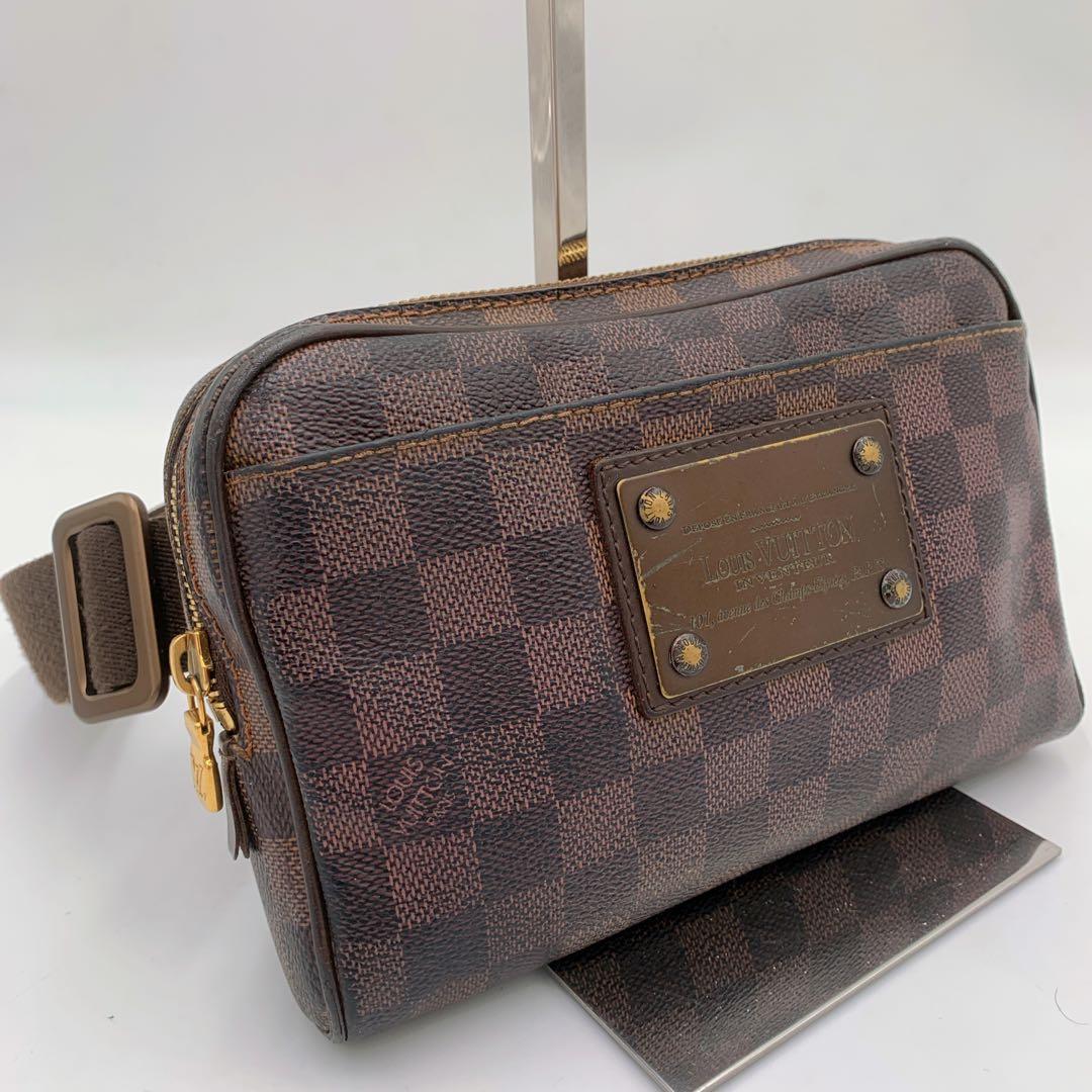 【美品】LOUISVUITTON ルイヴィトン　ダミエ　バムバッグ　ブルックリン 楽天市場】ルイ ヴィトン LOUIS VUITTON ダミエ バムバッグ