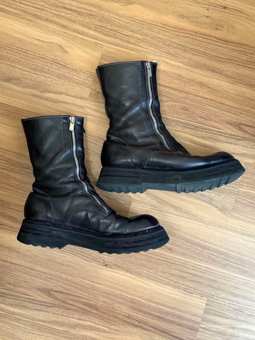 GUIDI 525V-Matrix ダブルジップブーツ 41 - メルカリ