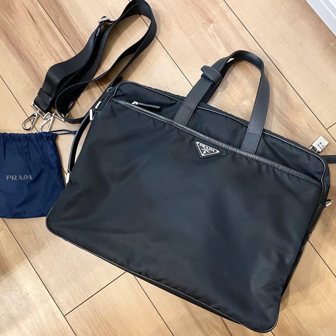 PRADA 3way ブリーフケース バックパック 2VE015 ブラック 1240001023396_10.jpg