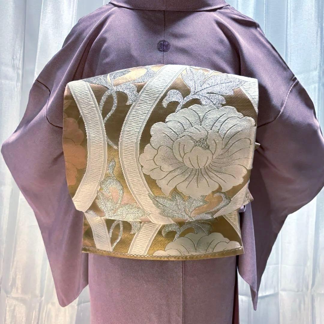 正絹 鮫小紋 江戸小紋 袷 作家 しつけ 未着用 紋付 フルセット フ9996