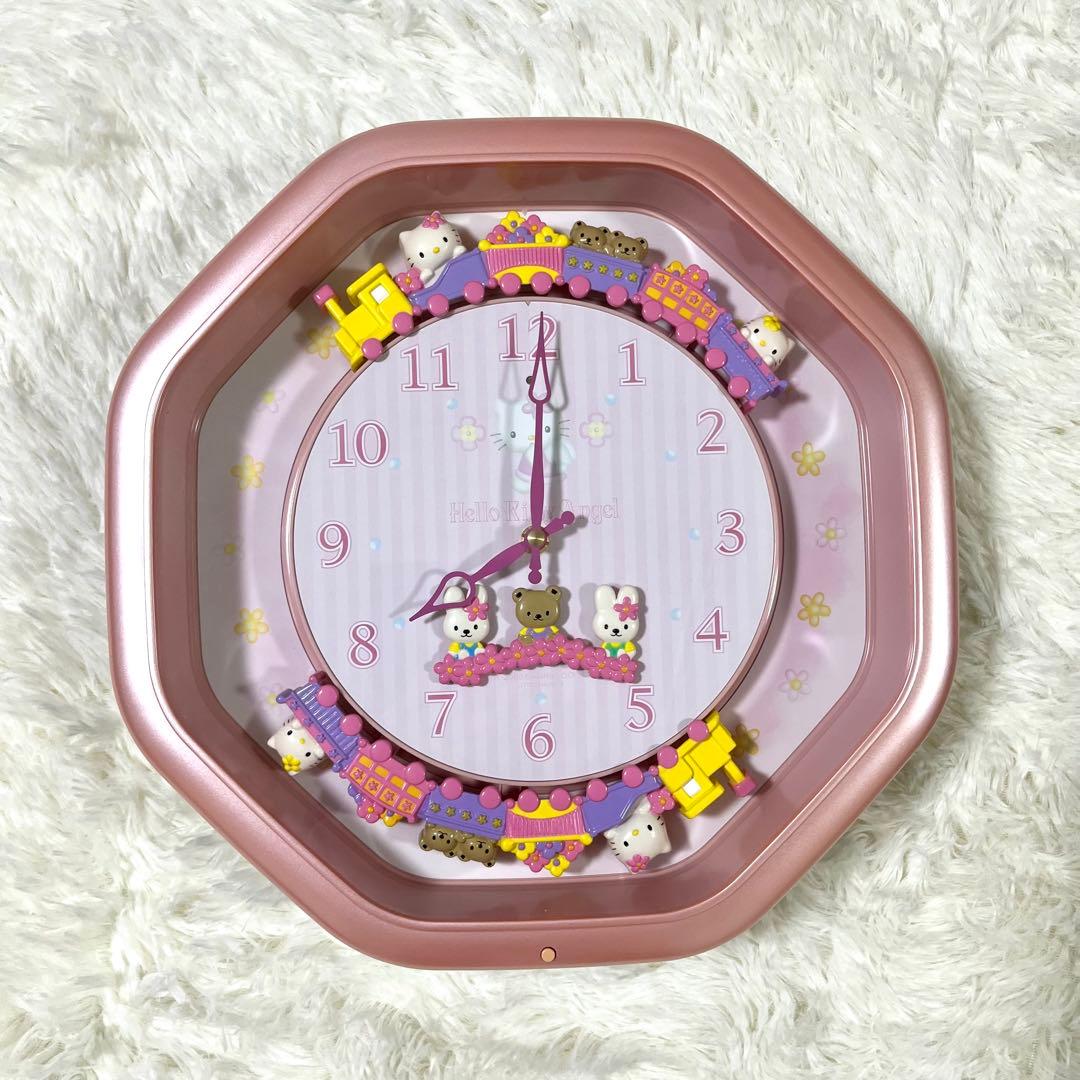 希少✨ハローキティ CITIZEN リズム時計 からくり掛け時計 メロディ付