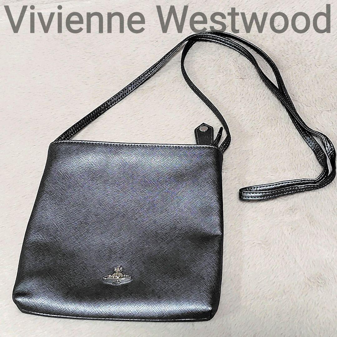 希少✨ ヴィヴィアンウエストウッド サコッシュ ガンメタ 革 オーブ