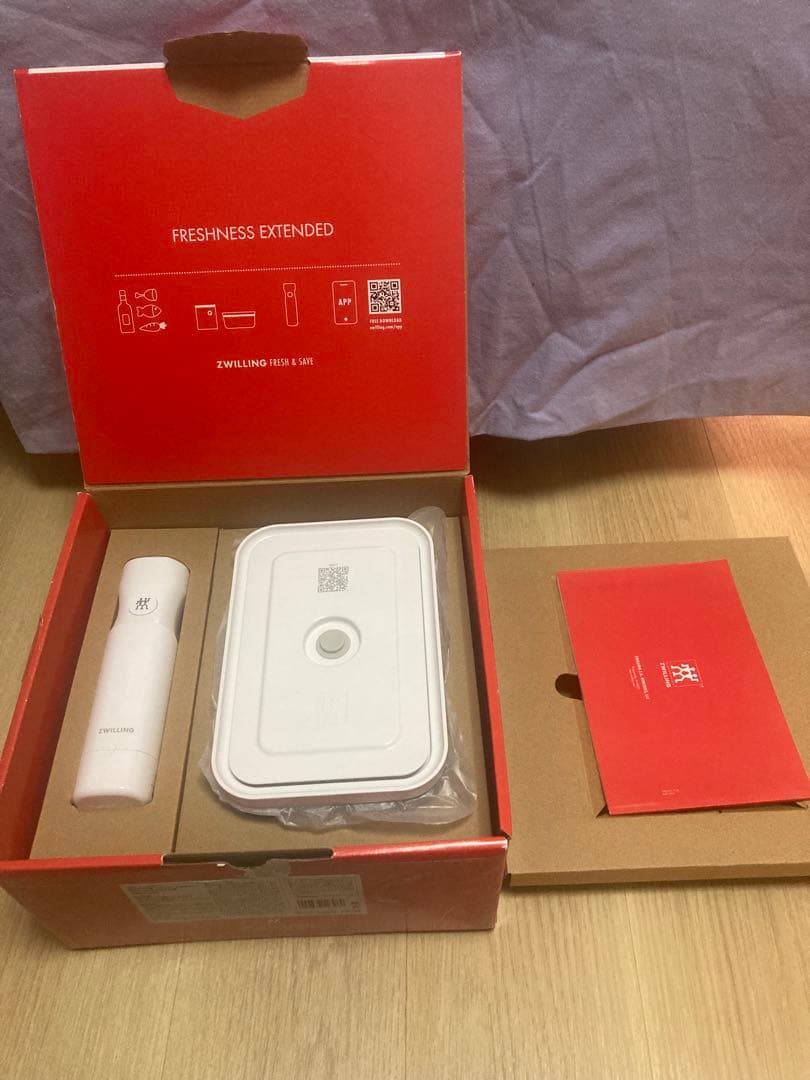 ツヴィリング　真空保存スターターセット　ガラスコンテナ　M/L7点セット ZWILLING J.A. HENCKELS フレッシュ&セーブ 真空保存 スターター7点