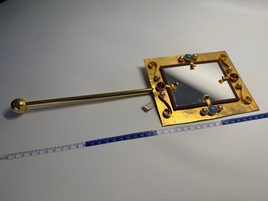 フランスヴィンテージ PHILIPPE FERRANDIS 装飾ハンドミラー - karlan