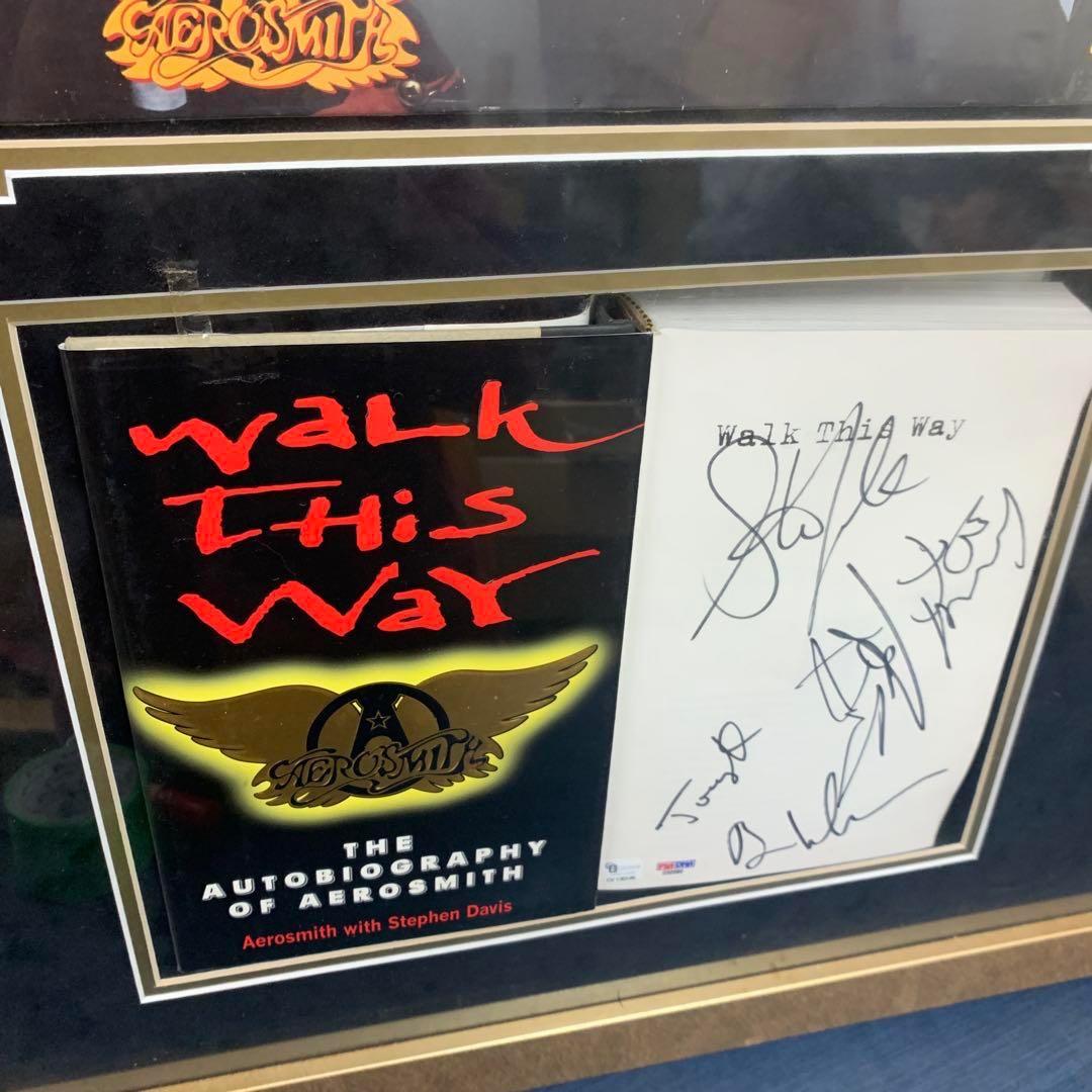 エアロスミス 直筆サイン入り ゴールドディスク 額装 鑑定品 - メルカリ