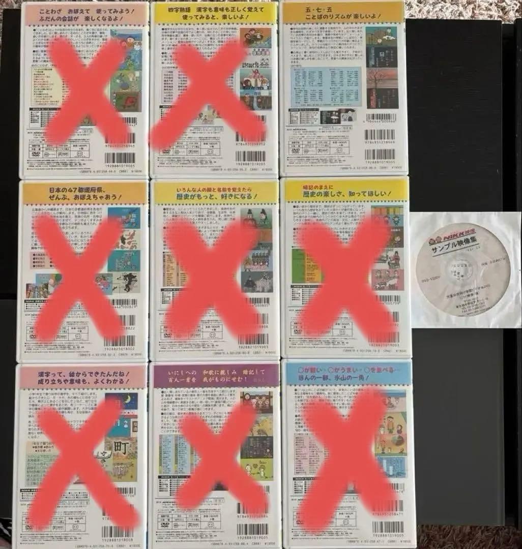 NIKK映像 DVD 6本+サンプル集」学習基礎セット 先取り·受験対策に