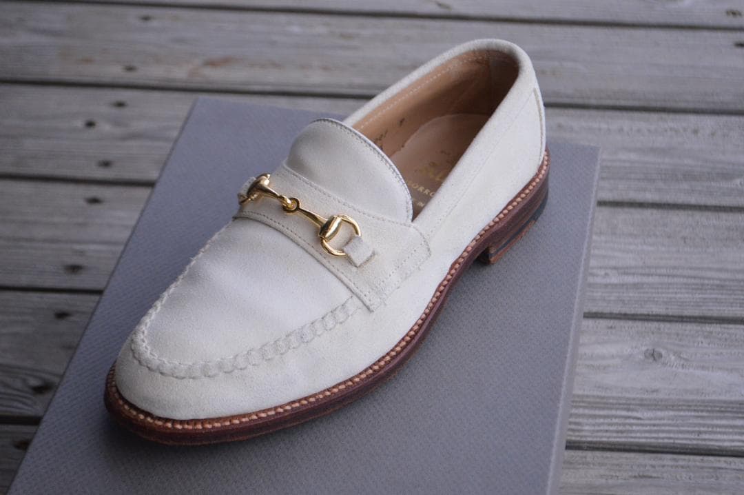 着用数回 ALDEN ビットローファー 7D ホワイト オールデン - メルカリ