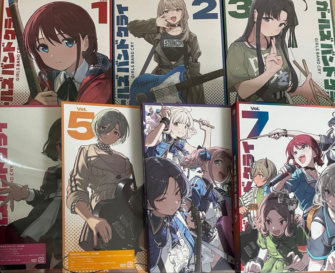 ガールズバンドクライDVD全巻セット TVアニメ『ガールズバンドクライ』Blu-ray & DVD デザイン初公開