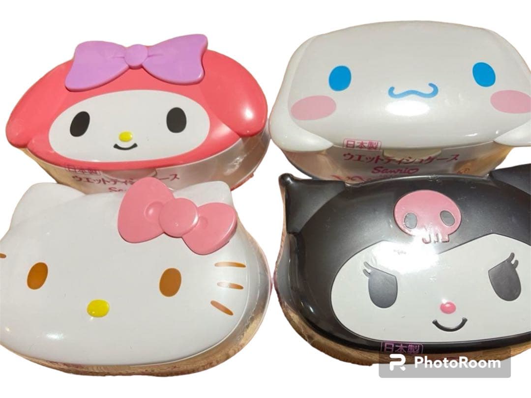 新品未使用、未開封】 サンリオ ウェットティッシュケース 4個セット