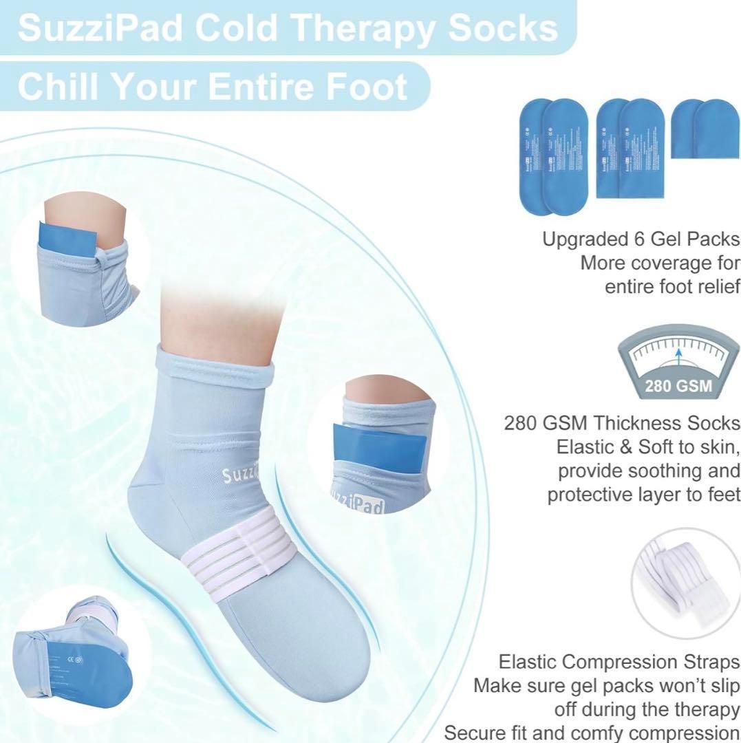 手足冷却セット フローズングローブ フローズンソックス 水色Lサイズ