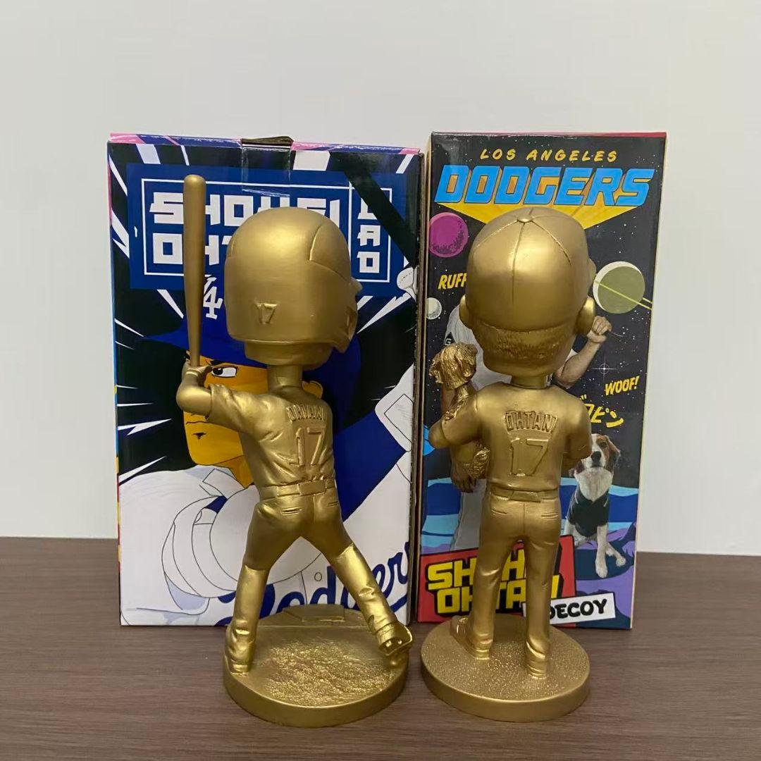 金色 大谷翔平 デコピン バブルヘッド+ボブルヘッド ゴールド